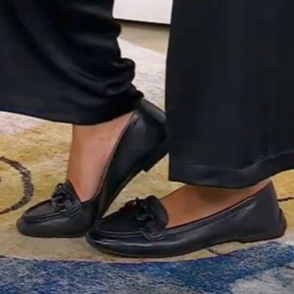 new Franco Sarto GENUINE LEATHER Slip-on Chain Loafers  Flats 257 3T2 - Picture 3 of 8